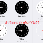 world-clock-ipad-black-white