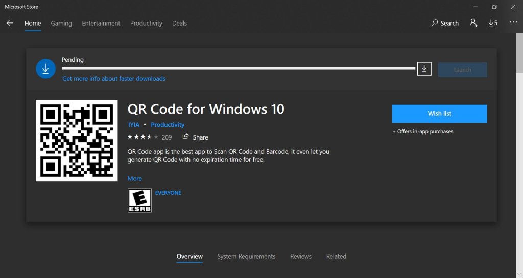 link to windows qr code