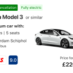 Fully Electric Rental Car Listing