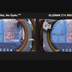 3_Compared to typical IPS 360Hz displays, DyAc⁺™ on a TN 360Hz panel provides clearer and sharper outlines of overall moving images